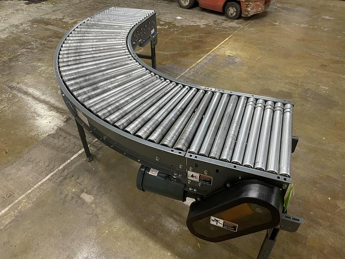 Used Intelligrated 24.5" x 90 Degree Curve Roller V Belt Conveyor (#67) (14 Avail)