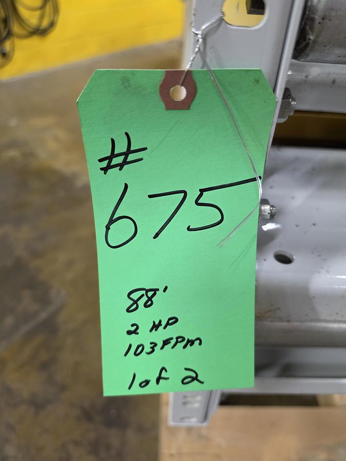 Used Hytrol ABLR Live Roller Conveyor 30" x 88' (#675)