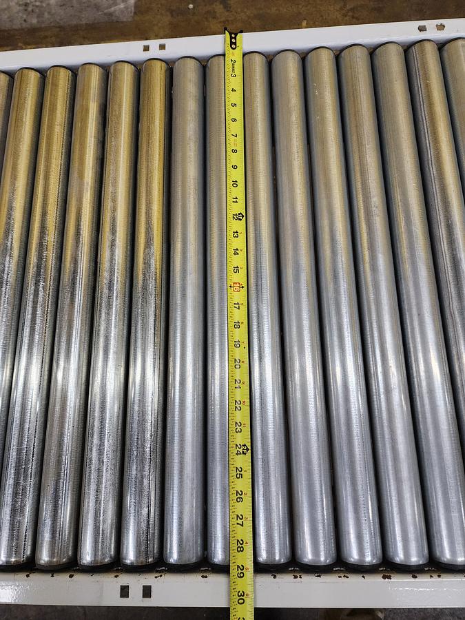 Used Intelligrated 30.5" x 18' Live Roller V-Belt Conveyor (#347)