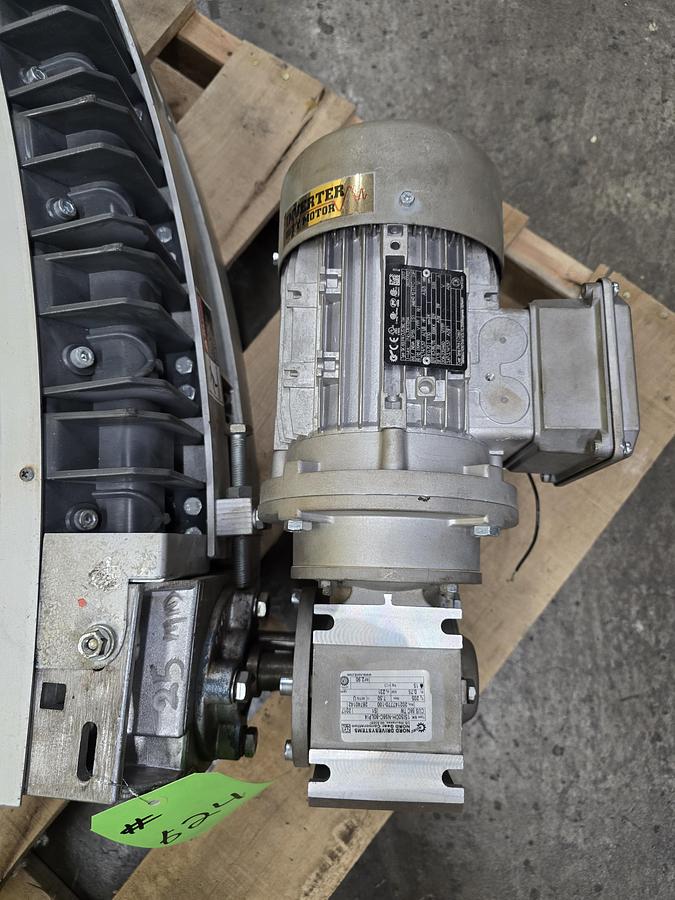 Used Transnorm 90 Degree Belted Curve Conveyor TS1500/140 V2 27" Belt, 36" IR (#396)