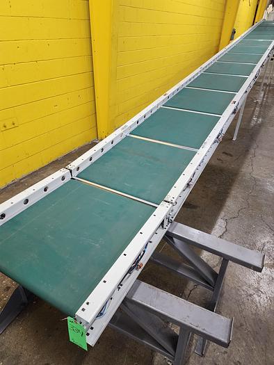 Used 2023 Intelligrated 28"bf x 40' MDR Belted Zero Pressure Incline/Decline Conveyor (#334) 2 Avail.