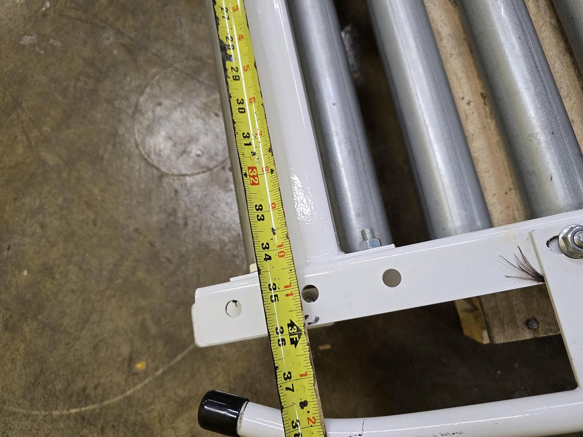 Used Hytrol 34" MDR Lift Gate Live Roller Conveyor (#575)