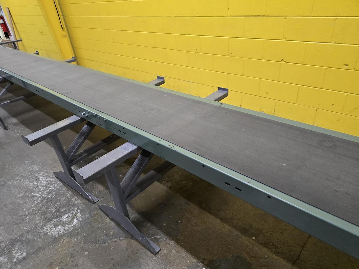 Used Hytrol TA Slider Bed Belt Conveyor 24" x 51' (#458)