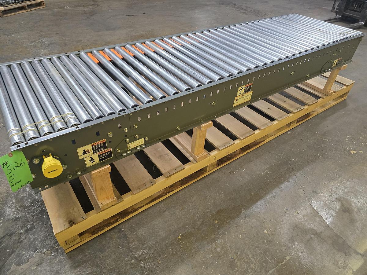 2018 Intelligrated 30.5"w x 9' Live Roller V-Belt Conveyor (526)
