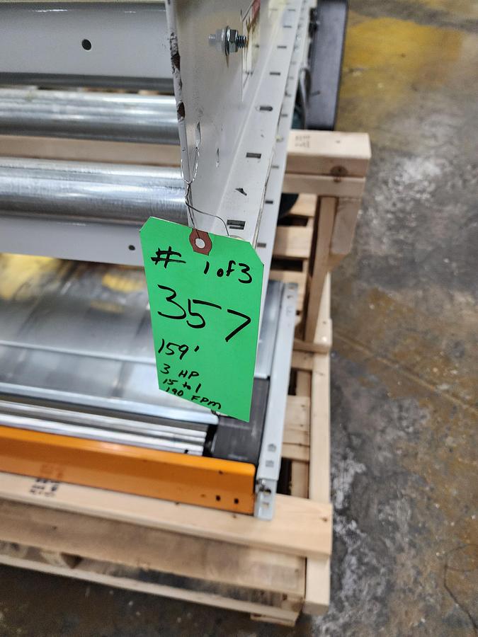 Used 2023 Intelligrated Roller Bed Belt Conveyor 30.5" x 159' (#357)
