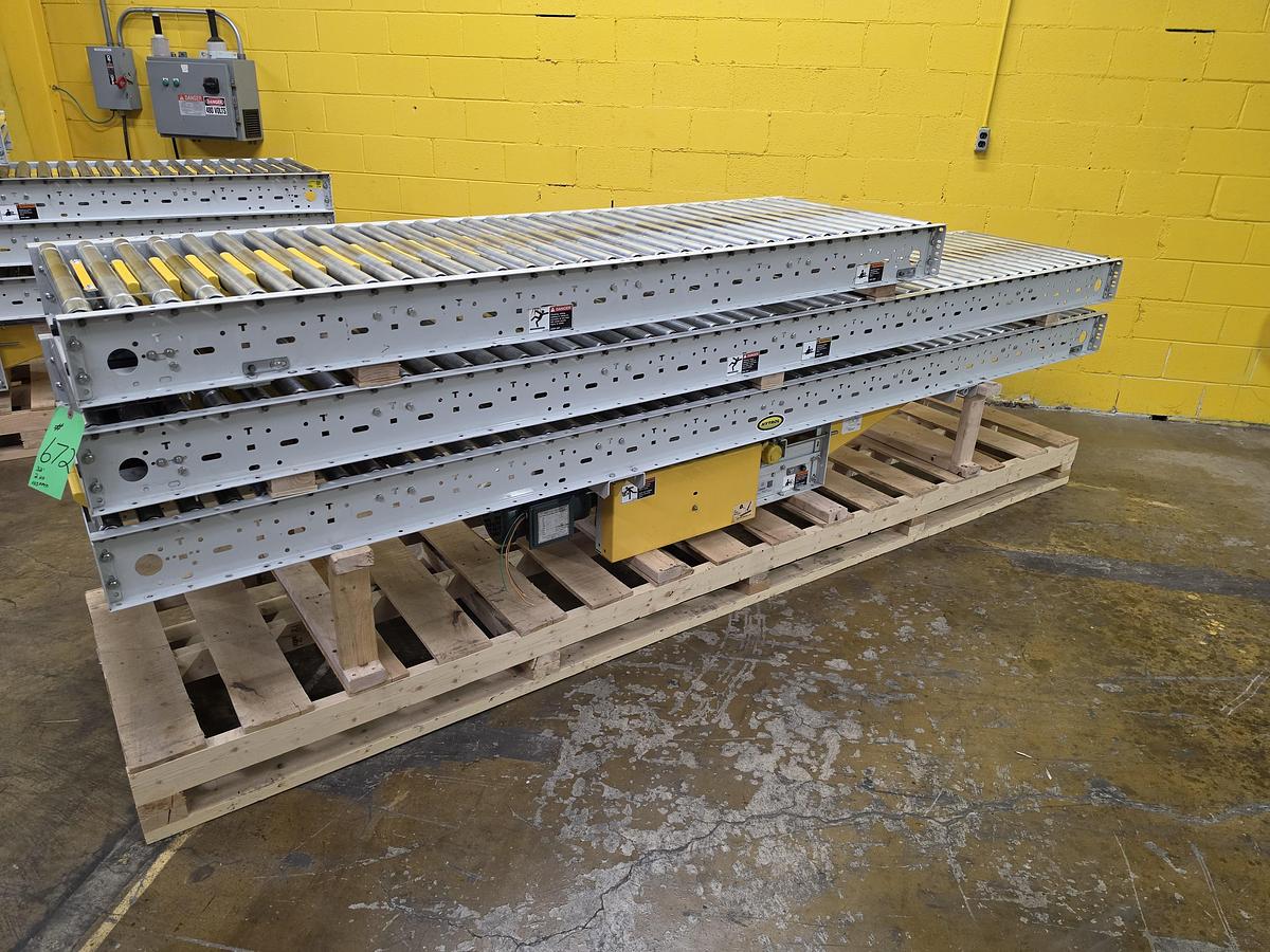 Used Hytrol ABLR Live Roller Conveyor 30" x 32' (#672)