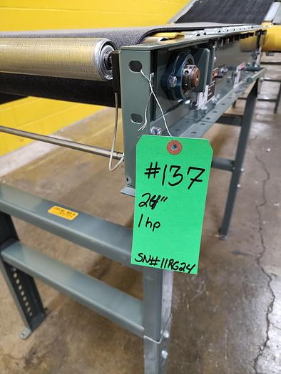 Used Hytrol RBI Roller Bed Incline Decline Belt Conveyor 24" x 16'6" (#137)