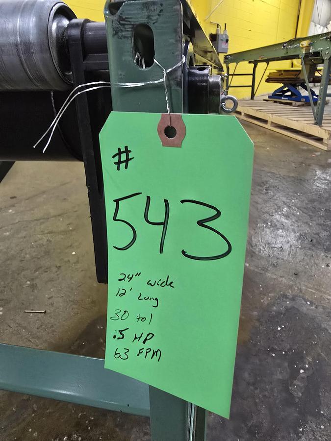Roach 24" x 12' Slider Bed Conveyor (#543)