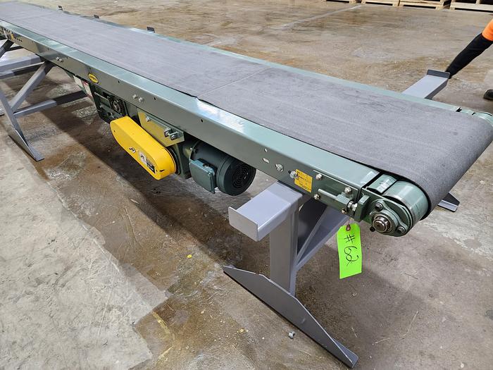 Used Hytrol Slider Bed Belt Conveyor 24" x 17'3" (#62)