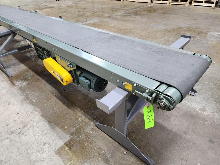 Used Hytrol Slider Bed Belt Conveyor 24" x 17'3" (#62)