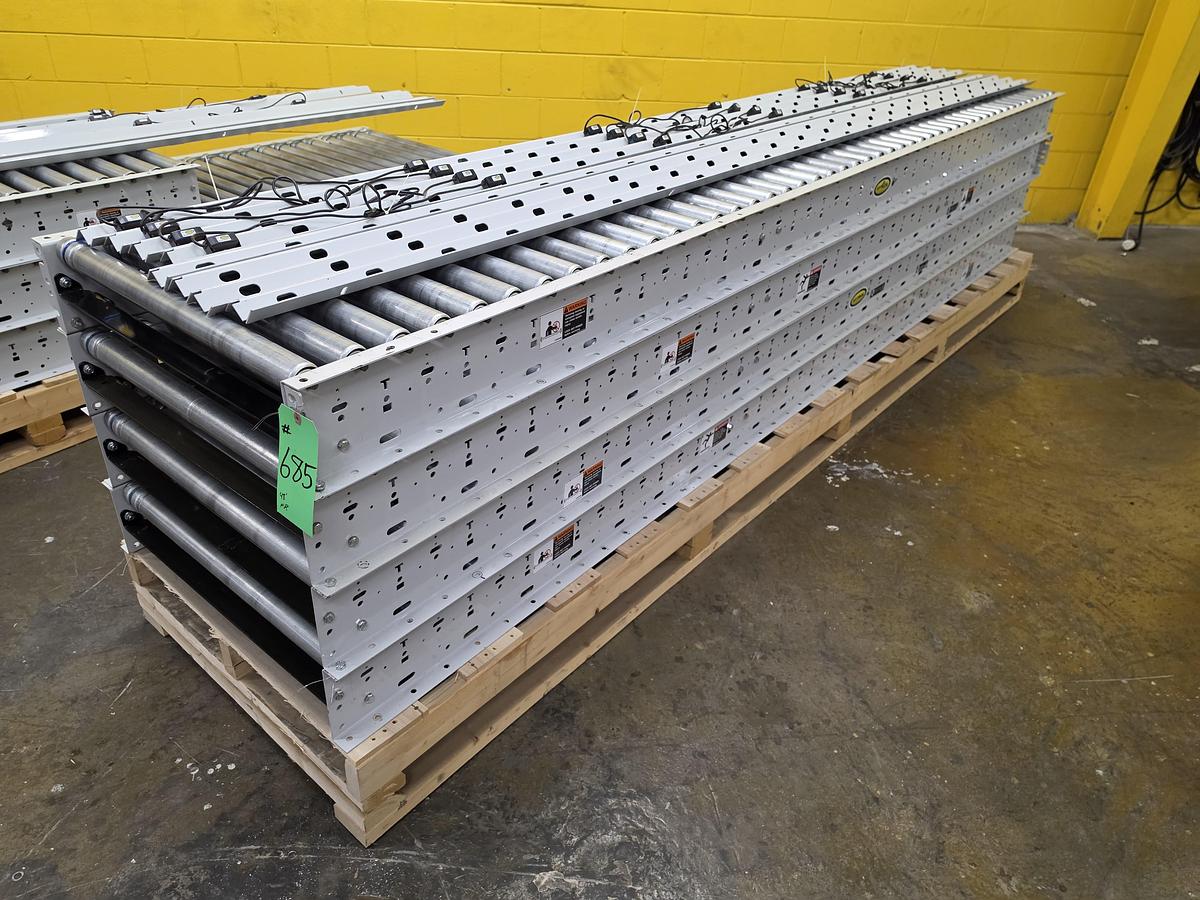 Used Hytrol 190E24EZ E24 Zero Pressure Roller Conveyor 30" x 48' (#685)
