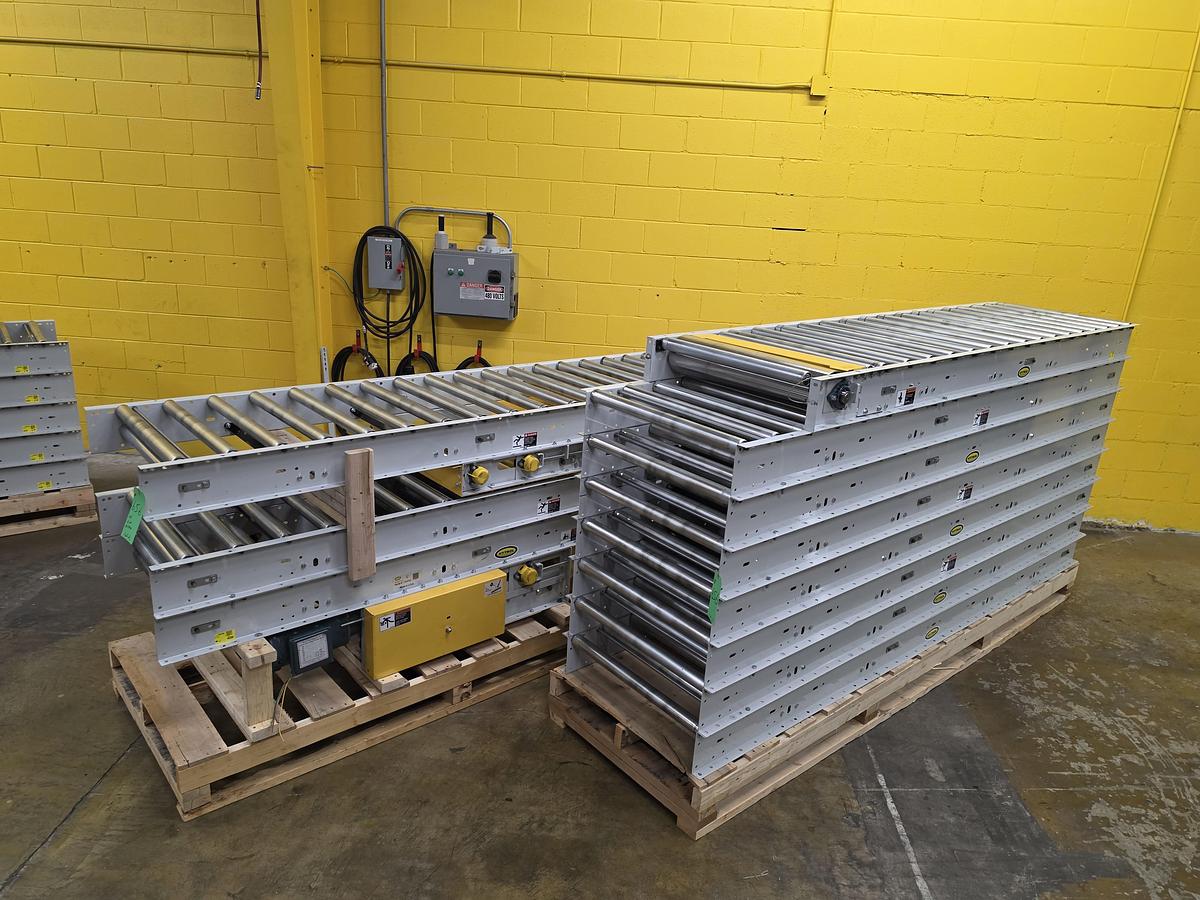 Used Hytrol Roller Bed Belt Conveyor 30" x 79' (#655)