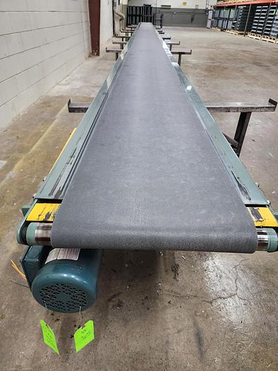Used Hytrol Model TA Slider Bed Belt Conveyor 24" x 48' 11" (#32)