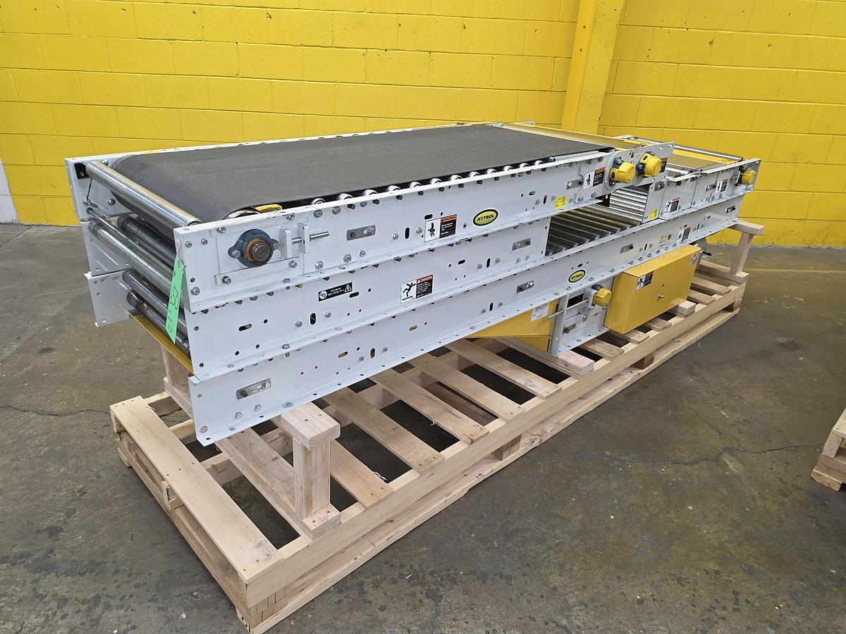 Used NEW Hytrol RBI Roller Bed Incline Decline Belt Conveyor 24" x 16'6" (#650)
