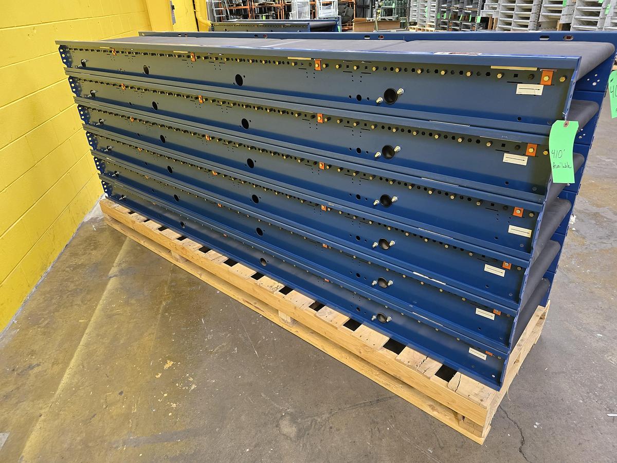 Used MHS TGW Itoh Denki 22" MDR Zero Pressure Accumulation Belted Roller Conveyor (#406A)