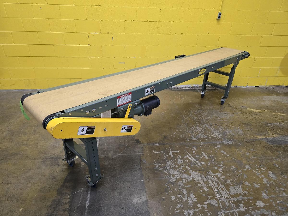 Used Hytrol TA Slider Bed Belt Conveyor 20" x 10' (#619)