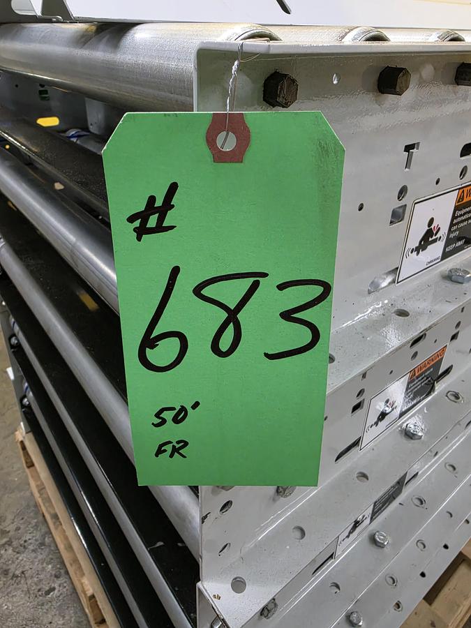 Used Hytrol 190E24EZ E24 Zero Pressure Roller Conveyor 30" x 50' (#683)