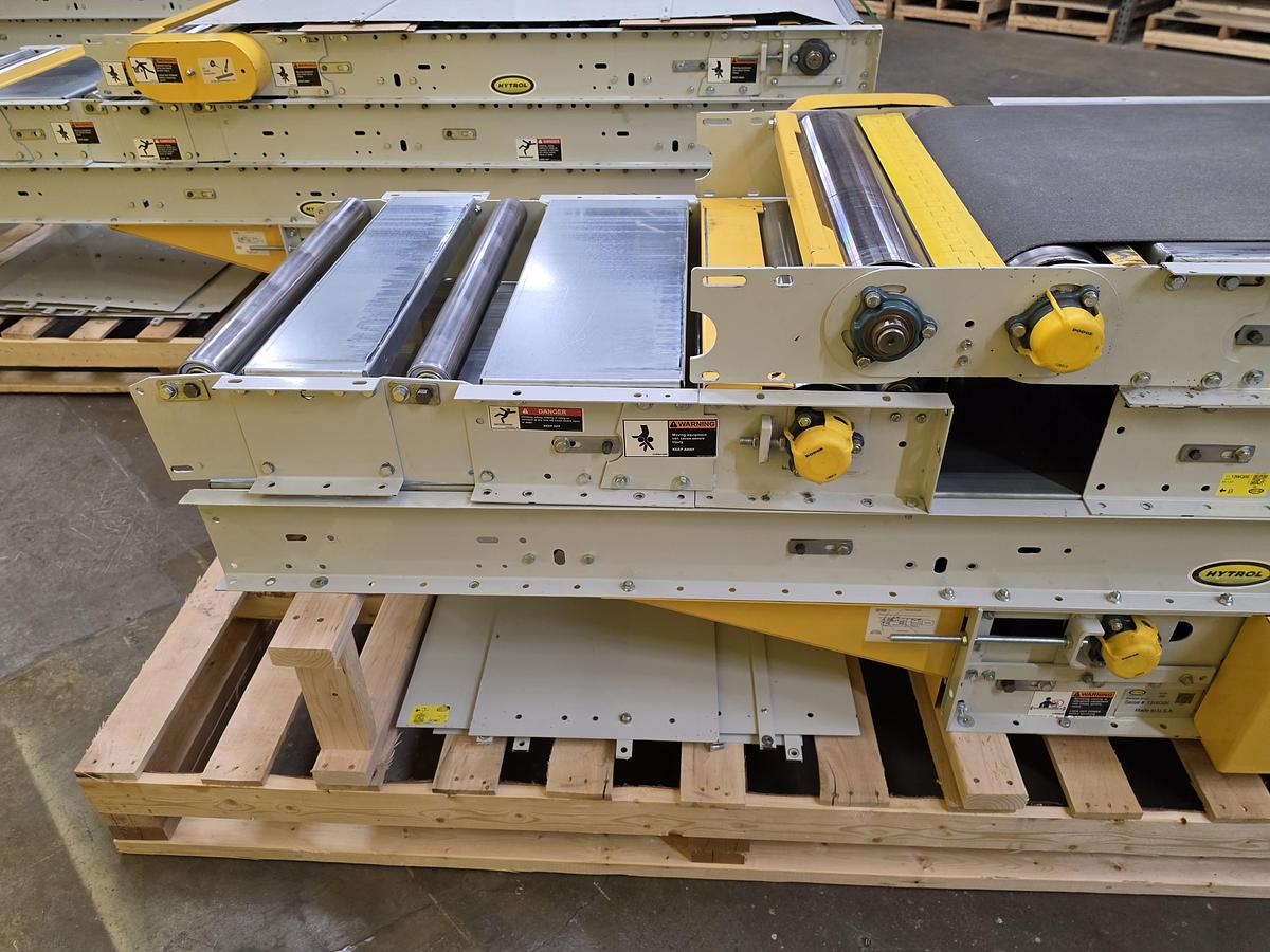 Used Hytrol RBI Roller Bed Incline/Decline Belt Conveyor 30" x 23'7" (#651)