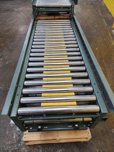 Used Hytrol ABEZ Zero Pressure Accumulation Roller Conveyor 24" x 25' (#194)