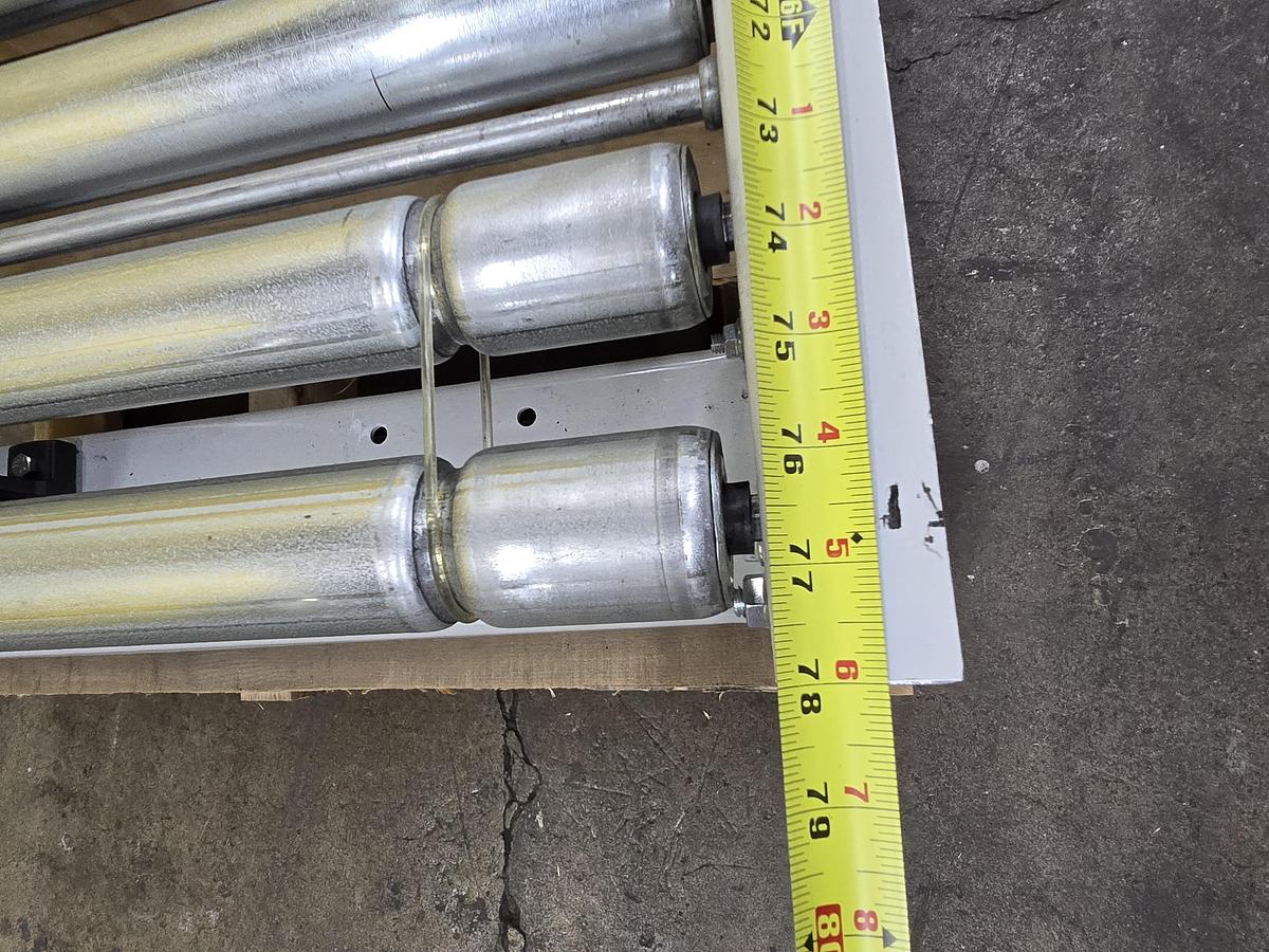 Used Hytrol 190ACC 28" x 6'6" Live Roller V-Belt Conveyor (#521)