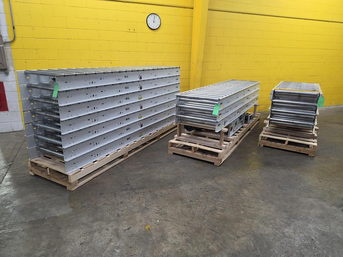 Used Hytrol Roller Bed Belt Conveyor 30" x 135' (#657)