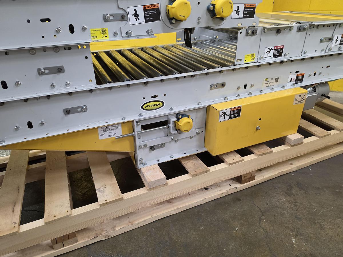 Used NEW Hytrol RBI Roller Bed Incline Decline Belt Conveyor 24" x 16'6" (#650)