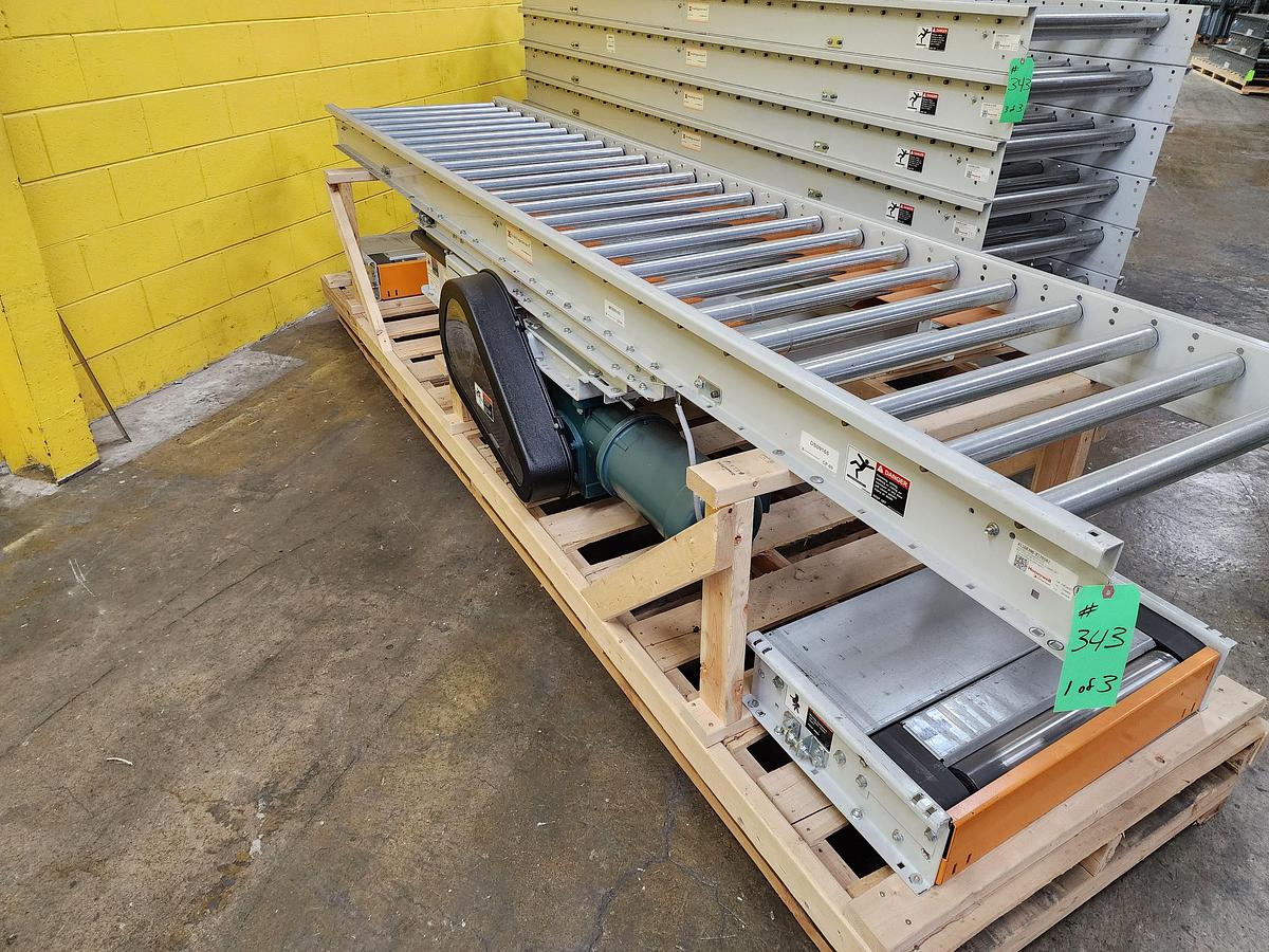 Used Intelligrated Roller Bed Belt Conveyor 28" x 180' (#343)