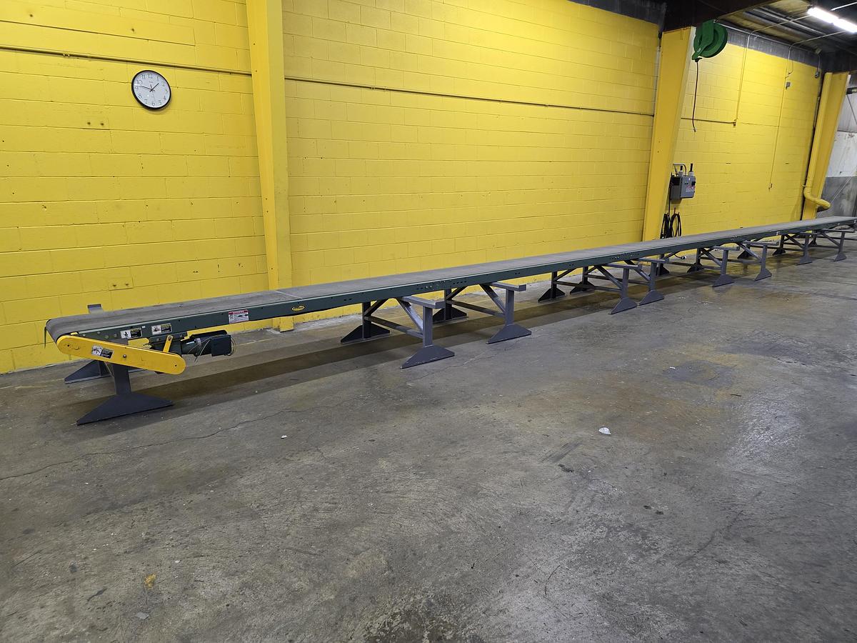 Used Hytrol TA Slider Bed Belt Conveyor 24" x 50' (#460)