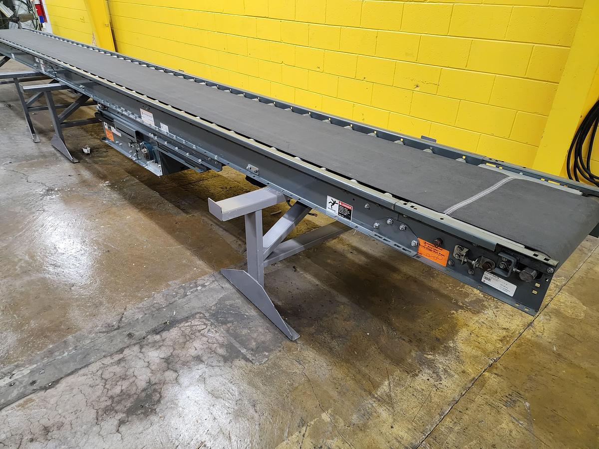 Used Intelligrated Roller Bed Belt Conveyor 24" x 24' (#246)