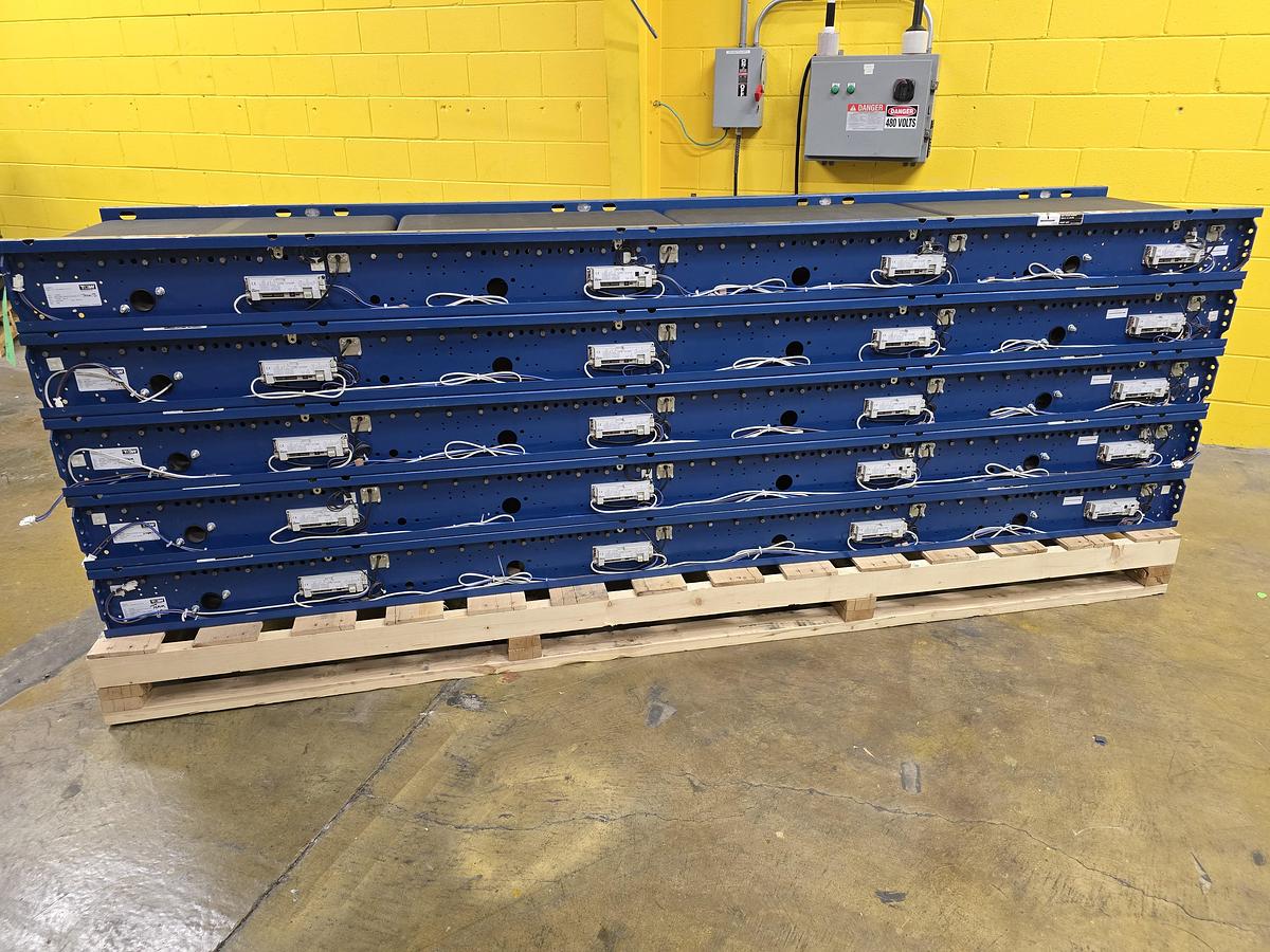 Used MHS TGW Itoh Denki 22"x50' MDR Zero Pressure Accumulation Belted Zone Conveyor (#407)