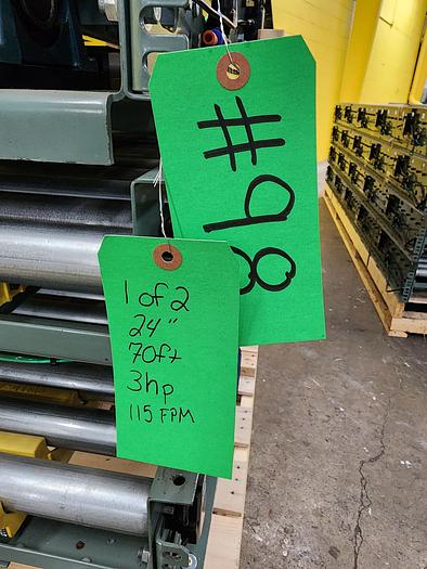 Used Hytrol ABEZ Zero Pressure Accumulation Roller Conveyor 24" x 70' (#98)