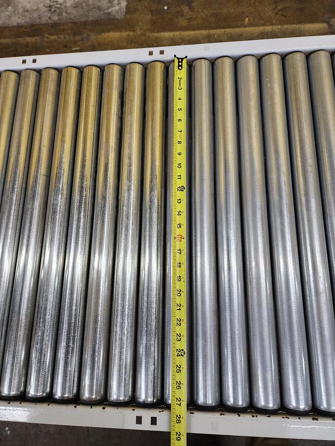 Used Intelligrated 30.5" x 18' Live Roller V-Belt Conveyor (#347)