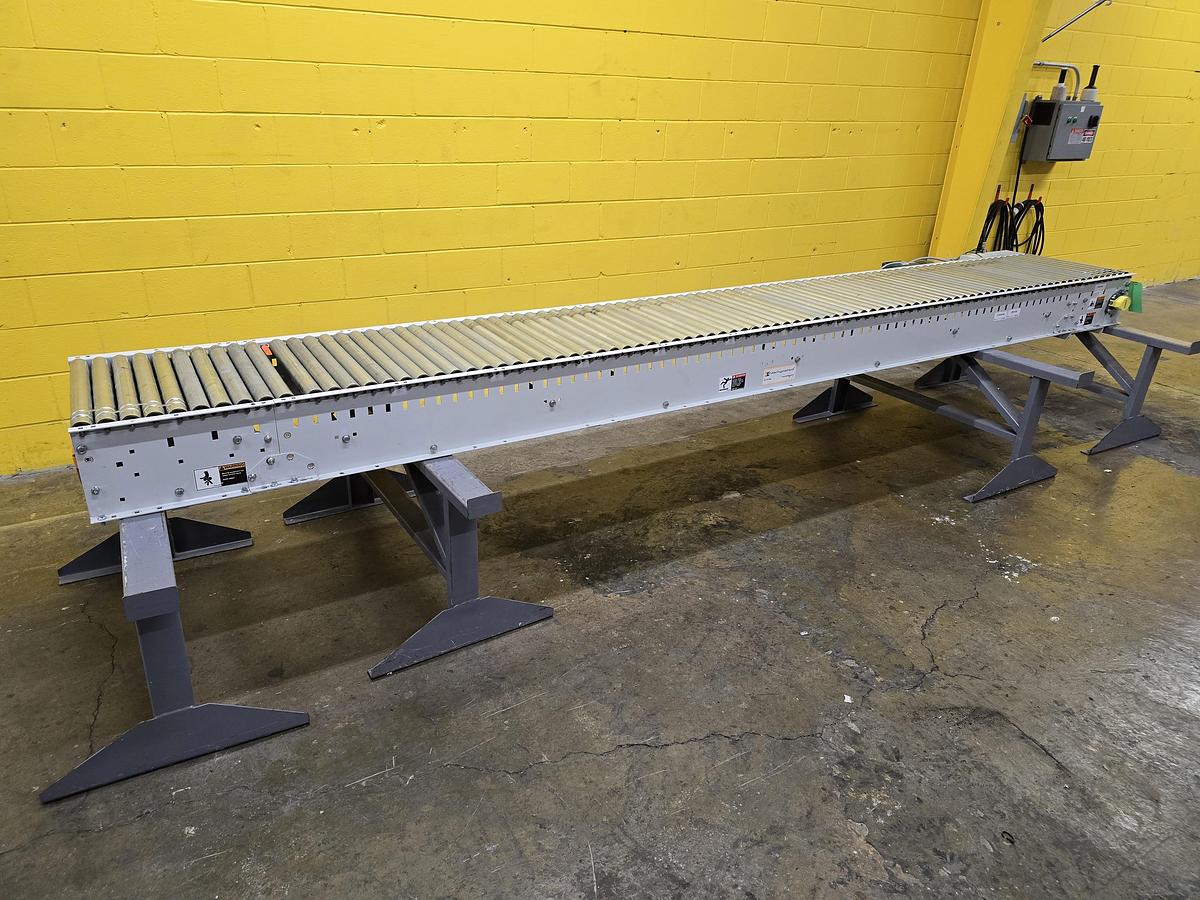 Used 2023 Intelligrated 24.5" x 15' Live Roller V-Belt Conveyor (#382)