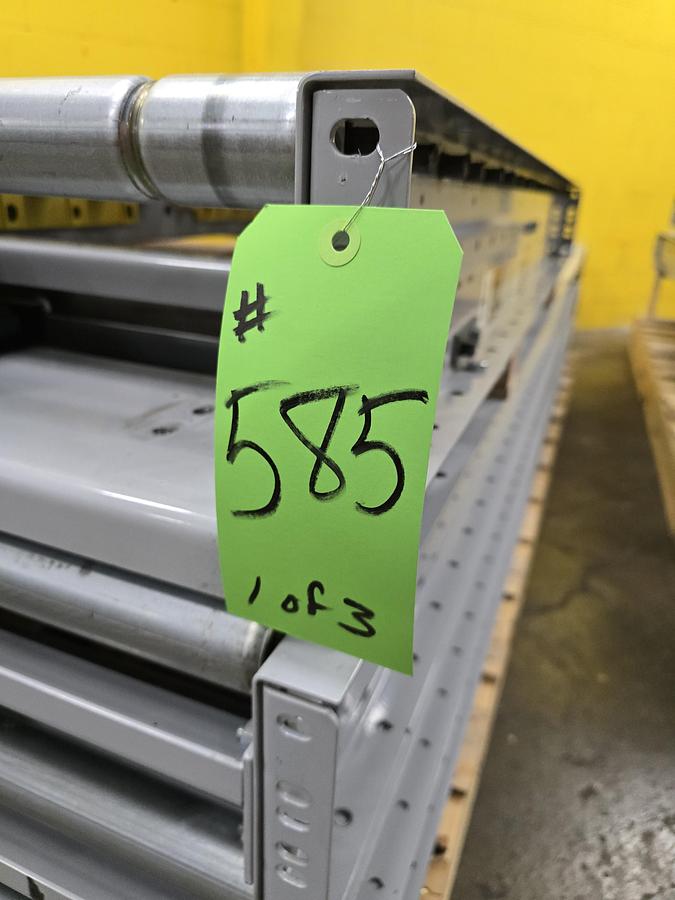 Used Hytrol ABLR Live Roller Conveyor 42" x 123' (#585)