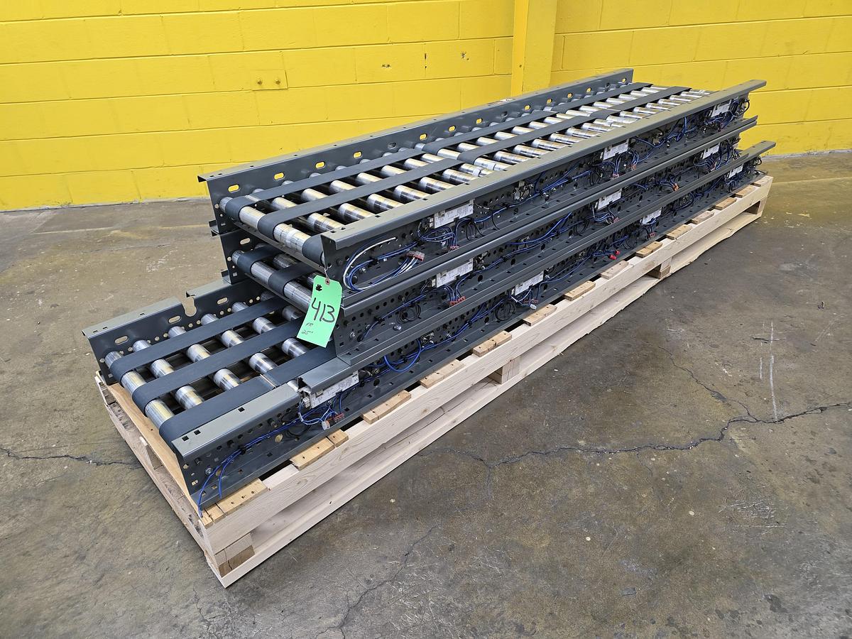 Used Intelligrated MDR Zero Pressure Accumulation Belted Zone Conveyor 22" x 25' (#413)