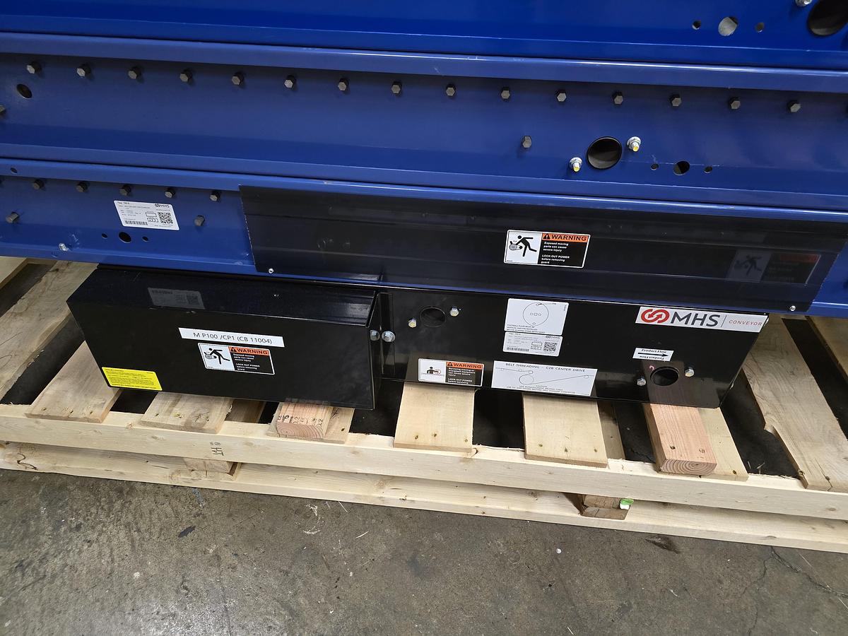 Used MHS 37.5" x 36' Roller Bed Conveyor (#546)