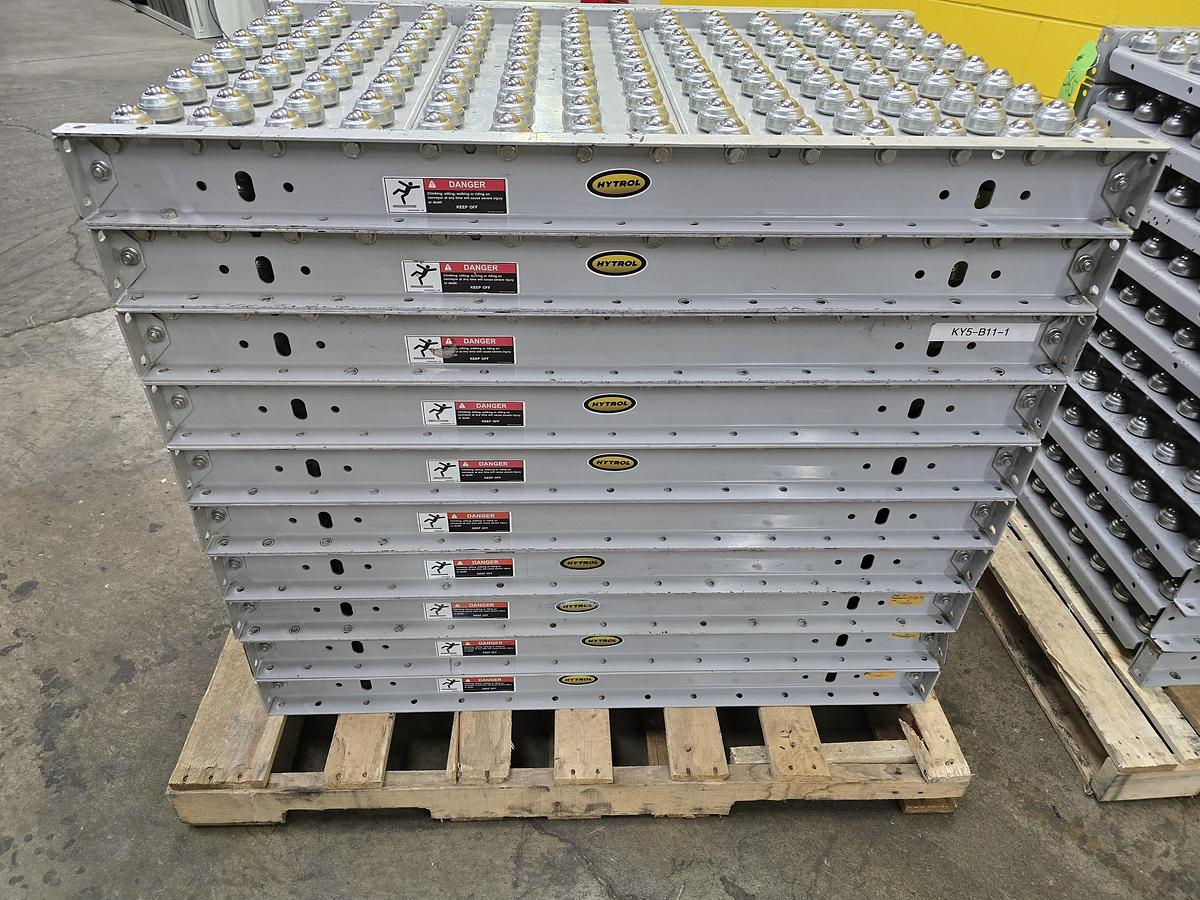 Used Hytrol Roller Ball Transfer Table Conveyor 30"