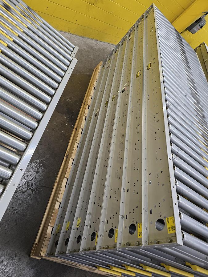 Used Hytrol ABLR Live Roller Conveyor 42" x 123' (#585)
