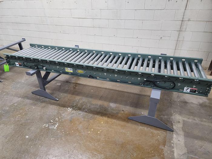 Used Hytrol 190E24 24 volt Live Roller Conveyor 24" x 9'9" (#55)