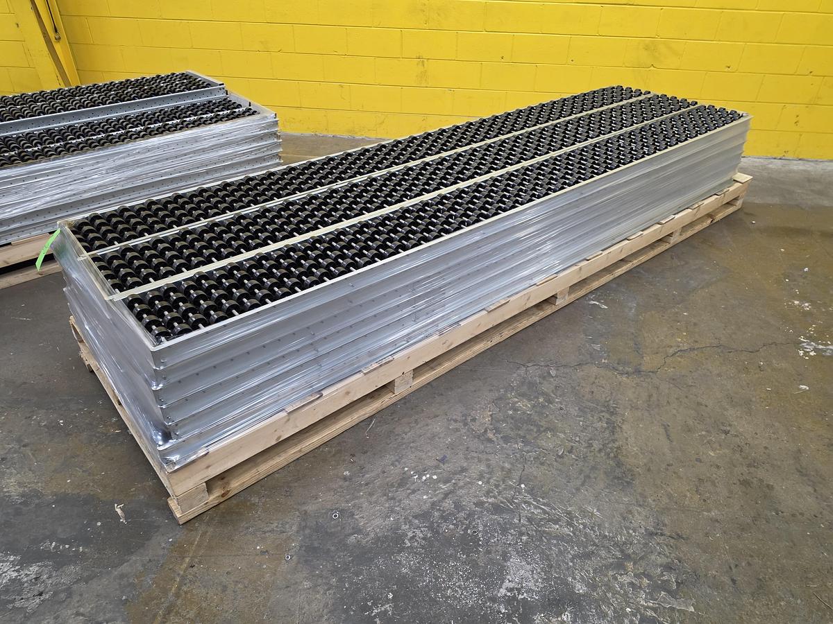 Used UNEX Span Track Wheel Bed Conveyor 12.75" x 11'4.5" (#643)