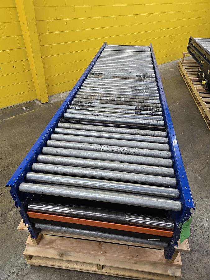 Used MHS 37.5" x 36' Roller Bed Conveyor (#546)