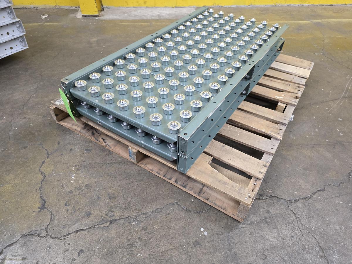 Used Hytrol Roller Ball Transfer Table Conveyor 24" x 48" (#571)