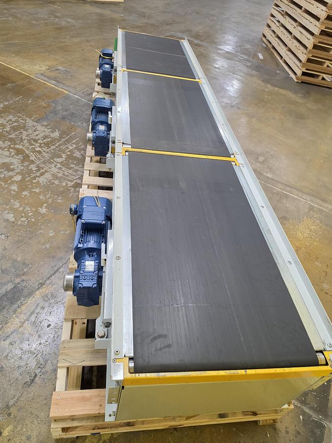 Used 2021 Hytrol 3 Stage GAPPER Slider Bed Belt Conveyor 30" x 12' (#647)