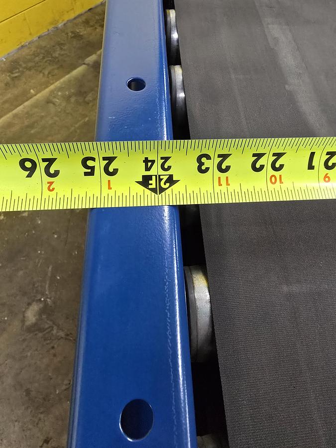 Used MHS TGW Itoh Denki 22" MDR Zero Pressure Accumulation Belted Roller Conveyor (#406A)
