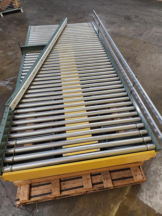 Used Hytrol ABLR Roller Bed Conveyor Merge Table 52"x10' (#170)