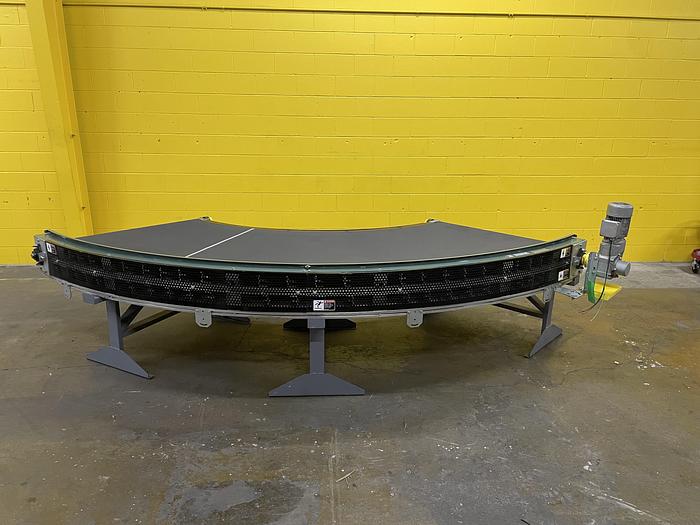 Used Transnorm 90 Degree Belted Curve Conveyor TS1500/140 V2 44" Belt, 61" IR (#177,178,179)