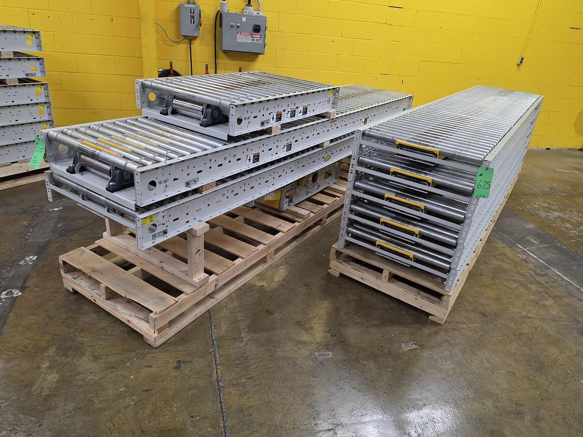 Used Hytrol ABLR Live Roller Conveyor 30" x 88' (#675)