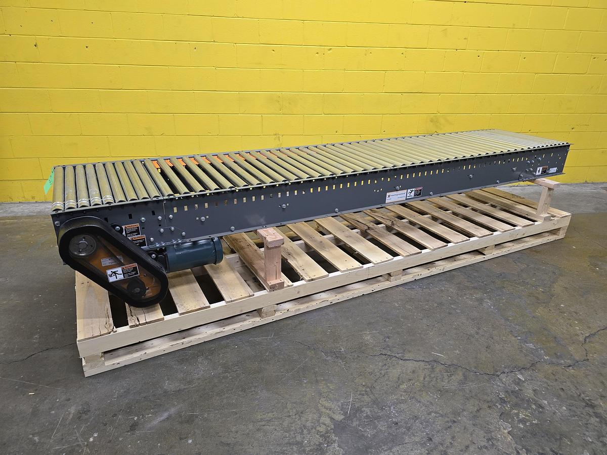 2018 Intelligrated 30.5"w x 12' Live Roller V-Belt Conveyor (527)