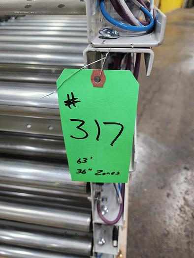 Used 2023 Intelligrated MDR 710 Zero Pressure Accumulation Roller Conveyor 22"x63' (#317)