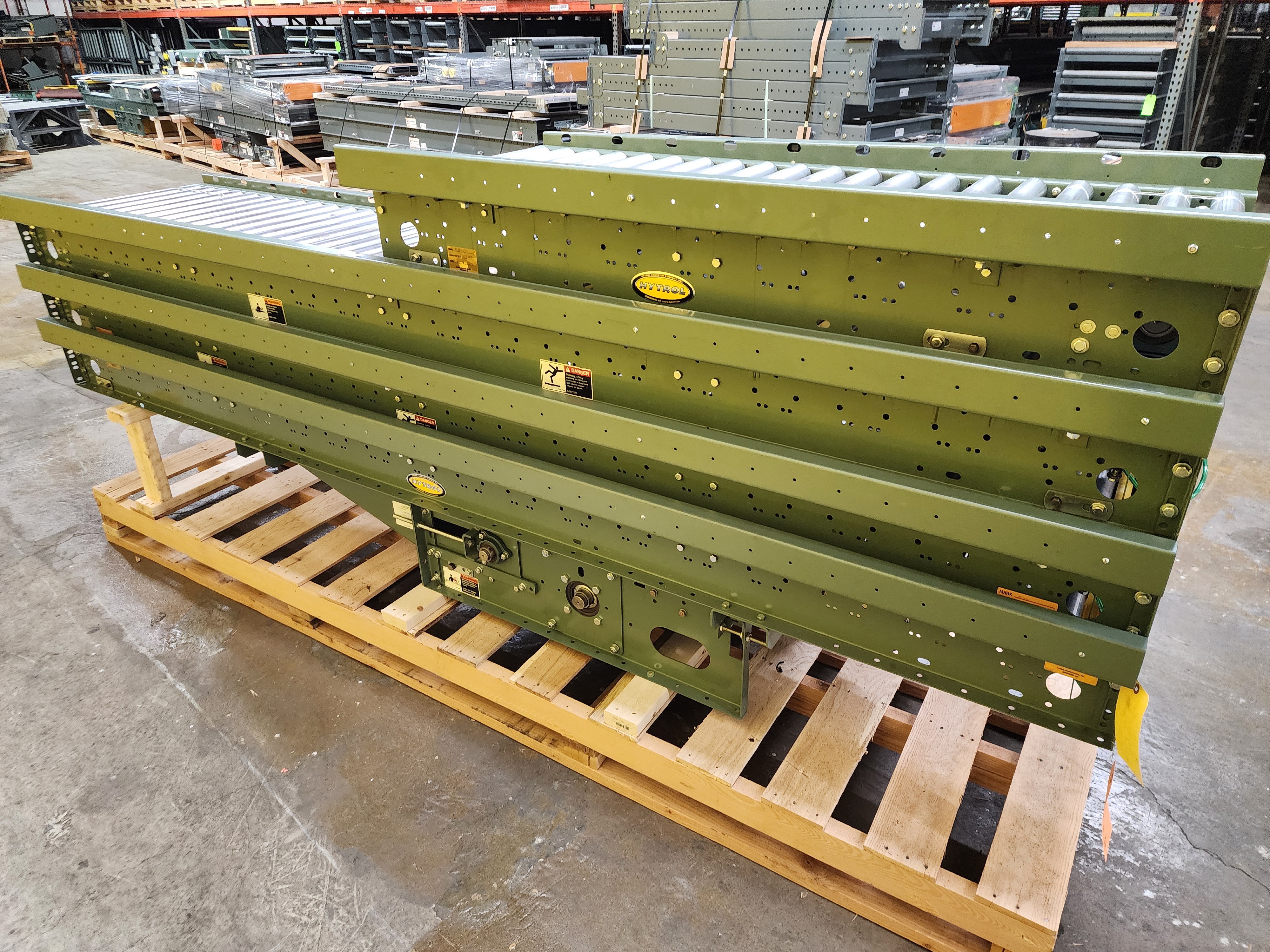 Used Hytrol ABEZ Zero Pressure Accumulation Roller Conveyor 24" x 35' (#188)